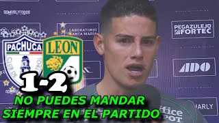 JAMES RODRIGUEZ REACCIONA A LA VICTORIA PACHUCA 1-2 LEON