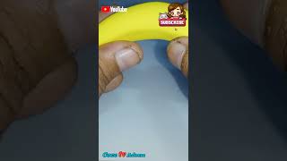 Clay Banana 🍌! How to Make a Polymer Clay Craft Banana Diy. Playdoh Mod Banana Tutorial Easy Art.