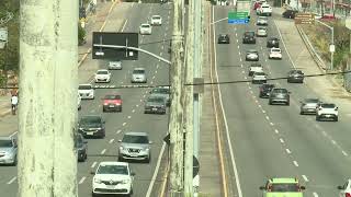 Parte da avenida do Aeroporto é bloqueada para obras do VLT