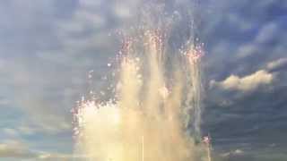 Amazing Daytime Fireworks at the opening of TodaysArt 2014 Festival