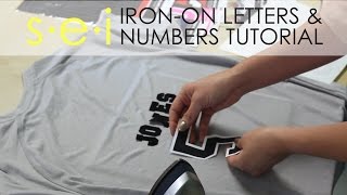 DIY Team Shirt Jersey: Numbers and Letters, SEI Crafts