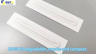 bagasse bamboo molded fiber pulp tray for electronic pen packaging