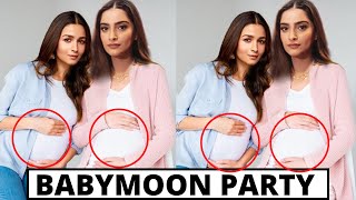 Pregnant Alia Bhatt And Sonam Kapoor Babymoon Complete Video And Pics With Family