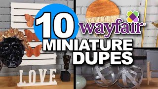 10 Wayfair Home Decor Dupes in Miniature Dollhouse Decorating