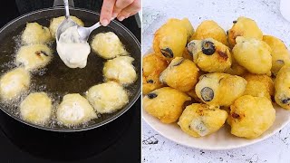 Olive and anchovies Pettole (italian fritters): a delicious variant of the classic recipe!