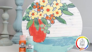 Let's Paint Live Painting Tutorial - May Flowers