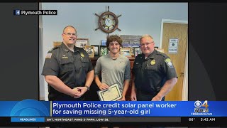 Plymouth Police credit solar panel worker for saving 5-year-old girl