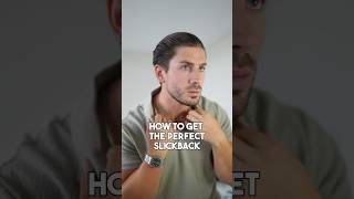 How to get the perfect slick back hairstyle for men! #menshairstyling #hairstyletutorial #hairsalon