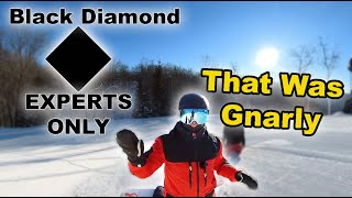 Snowboarding Illinois ONLY Black Diamonds at Chestnut Mountain - (Season 6, Day 52)