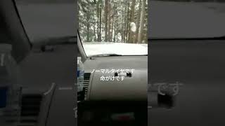 雪道をノーマルタイヤで走った結果