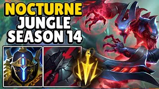 This is how to play Nocturne Jungle in Season 14 & CARRY + Best Build/Runes | Nocturne Jungle Guide
