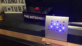 Crystal Blue Powers 2 BCD Direct Binary Clock Time Silver Blue LEDs GiZ WiZ (02-02-2020)