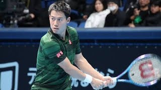 錦織圭　世界１９位にフルセットで逆転勝ち　サーブでラケットがすっぽ抜けて失点のハプニングにも負けず　香港オープン