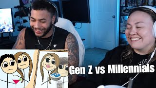 OtakuCouple Reacts: Casually Explained: Gen Z vs Millennials