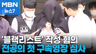 블랙리스트 유포 전공의 첫 구속 기로…본인 얼굴은 가렸다 [MBN 뉴스7]