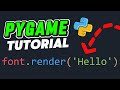 Make Text Move – Lesson 7 | Pygame Tutorial for Beginners