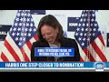 kamala harris earns enough delegates for democratic nomination