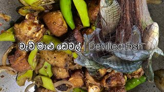 වැව් මාළු ඩෙවල් | devilled fish sri lankan recipe