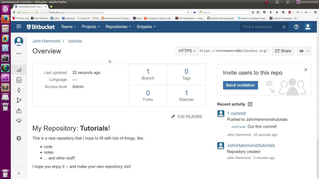 Creating A BitBucket Repository - YouTube