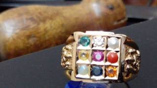 Latest Gold Navaratna Rings Designs