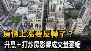 房價上漲要反轉了？　升息+打炒房影響成交量萎縮－民視新聞