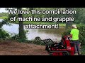 Ivy removal with Dingo TX1000 and grapple