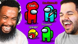 2HYPE Plays Among Us w/ CouRageJD & Troydan *Worst Imposter IQ Plays Ever*