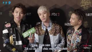 [Vietsub] BIGBANG at 30th Golden Disk Awards - Press Conference