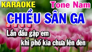 Chiều Sân Ga Karaoke Nhạc Sống Tone Nam Cm - Phối Mới | Beat Huỳnh Lê