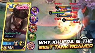 THIS IS THE REASON WHY KHUFRA IS THE BEST TANK ROAMER IN THIS META !! 🔥 KHUFRA BEST BUILD AND EMBLEM