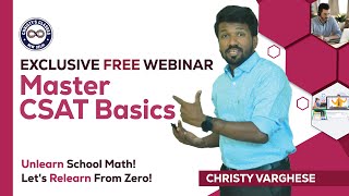 Master CSAT Basics | UPSC CSAT 2025 | Unlearn & Relearn | Christy Varghese