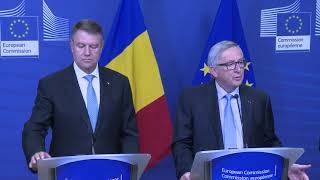 STIRIPESURSE.RO Declarație de presă comună Jean Claude Juncker și Klaus Iohannis