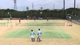 2013/8/3 大分インターハイ 男子個人 準々決勝 岩佐・北谷（市尼崎）vs 船水・田口（東北）