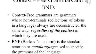 Principles of Programming Languages Lecture 3 Part 2