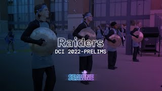 Raiders Cymbal Line 2022 / DCI Prelims / In the Lot with Seavine