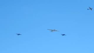 Oshkosh missing man formation. B29s and B25s Oshkosh 2017