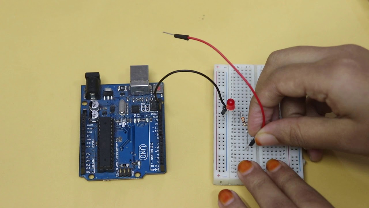 Arduino Project Tutorial LED Blinking In English | Doit Project - YouTube