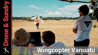 Wingcopter drone delivery of medical supplies on Vanuatu