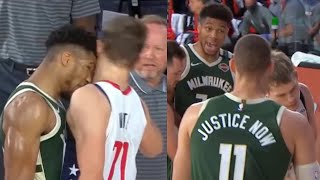 Giannis Antetokounmpo headbutt Moe Wagner & gets ejected from game | Bucks vs Wizards
