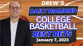 College Basketball Predictions Today | NCAAB Picks and Best Bets | Drew's Daily Diamond For 1/7/25