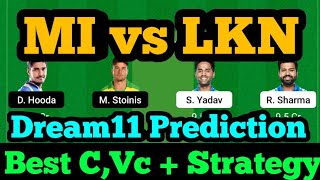 MI vs LKN Dream11 Prediction|MI vs LKN Dream11|MI vs LKN Dream11 Team|