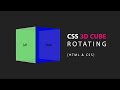 3D Rotating Cube Animation With HTML & CSS | CSS 3D Animation Tutorial