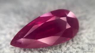 African Ruby Pear 9.13CT G261, Red Gemstones, Pear-shaped Gem Cuts, Customised Jewellery,  Bespoke