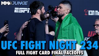 UFC Fight Night 234  Fight Card Faceoffs From Las Vegas