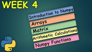 Week 4 | Introduction to PYTHON for Beginners | Learn Data Science | MiTutorials