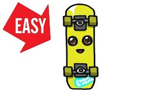 How to draw Fortnite【PEELY skateboard】Easy & Cute drawing｜Jolly Art NEGI