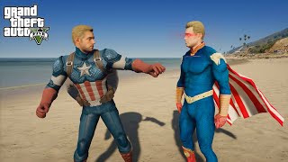 GTA 5 - Captain America VS Homelander