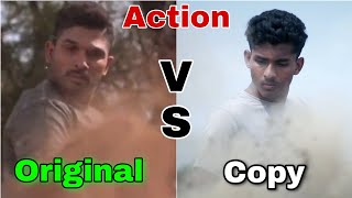 Naa Peru Surya Spoof vs Original | Allu Arjun Best Action | Hindi Movie Fight Scene Spoof #alluarjun
