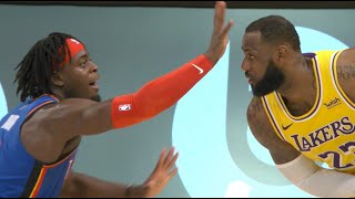 Lu Dort Plays Amazing Defense On LeBron James And Forces Airball