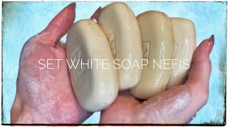 Сэт из белых Нэфисов ассорти/Асмр/Asmr/ Set white soap Nefis